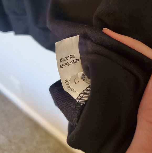 Black, Leopard and Mustard Stripe Sweatshirt sz L - Picture 3 of 3